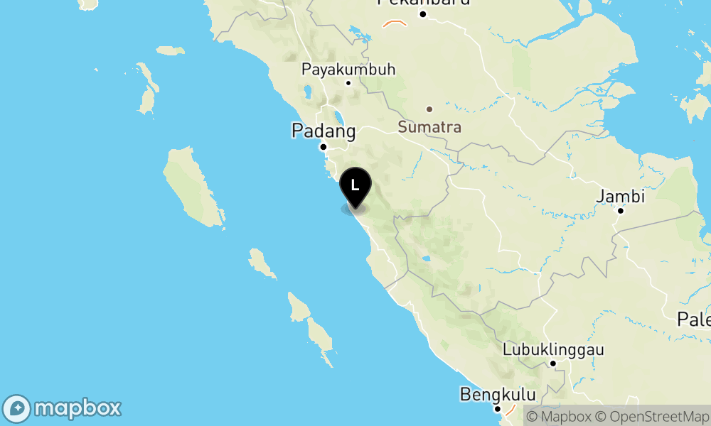 Peta Gempa 36 km Tenggara PESISIRSELATAN-SUMBAR