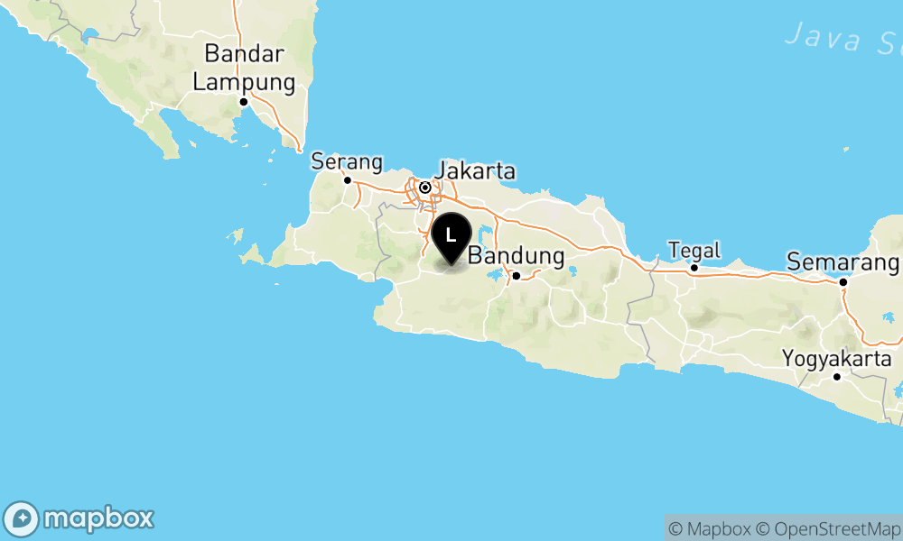 Peta Gempa Pusat gempa berada di darat 12 km Barat Daya Cianjur