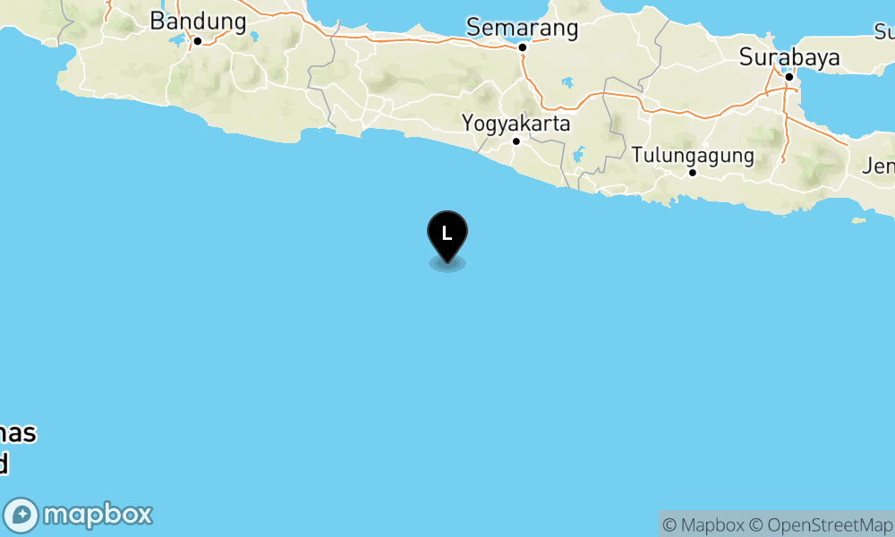 Peta Gempa 126 km BaratDaya KULONPROGO-DIY
