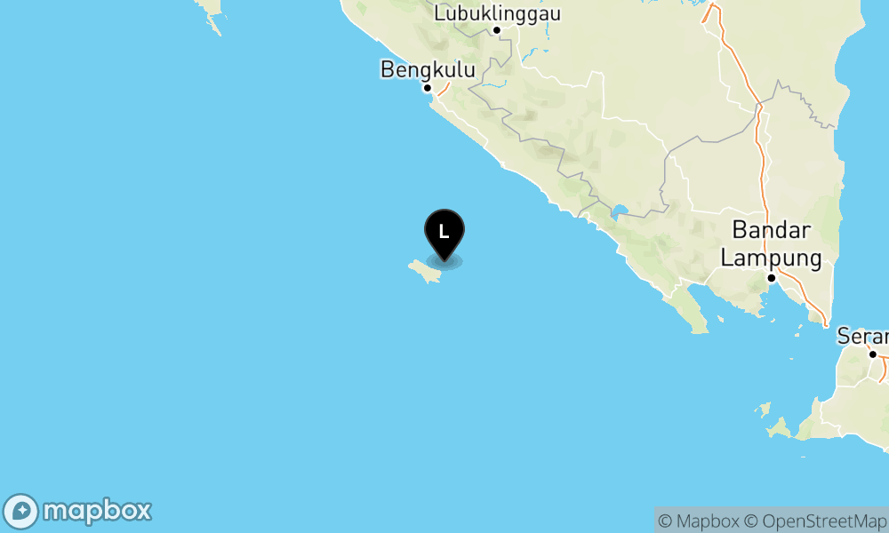 Peta Gempa Pusat gempa berada dilaut 15Km Tenggara Enggano