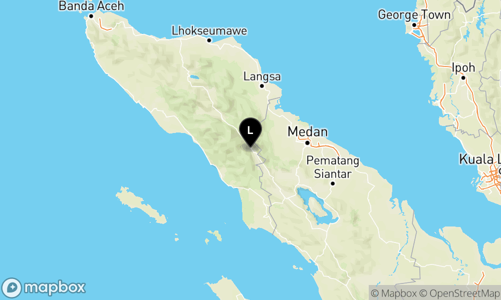 Peta Gempa Pusat gempa berada didarat 1 km Baratdaya Kutacane