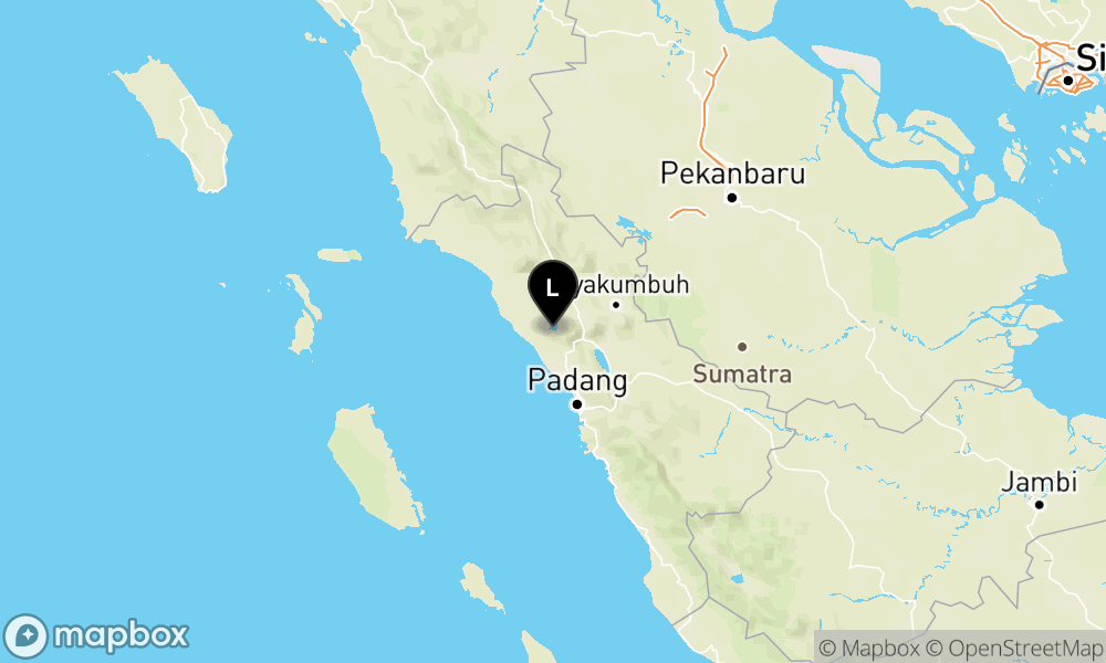 Peta Gempa Pusat gempa berada di darat 20 km Tenggara Agam