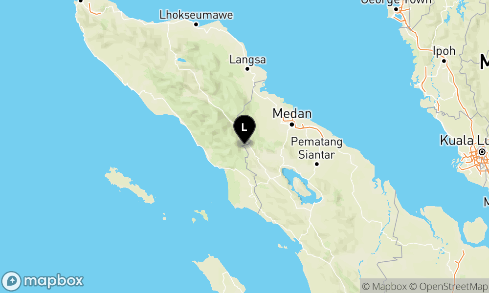 Peta Gempa Pusat gempa berada di darat 29 km Tenggara Kutacane - Kab. Aceh Tenggara