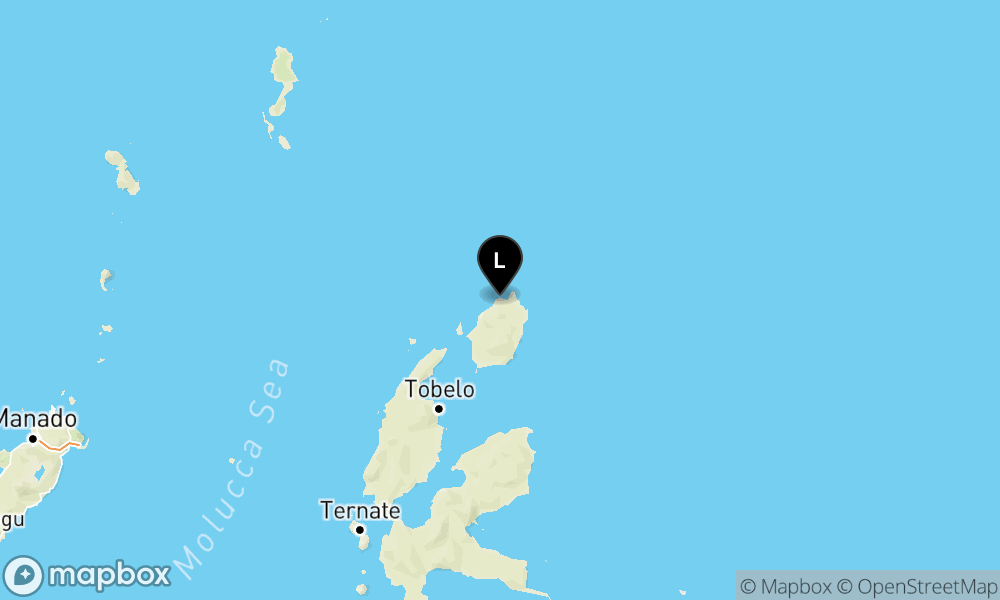 Peta Gempa Pusat gempa berada di laut 61 km TimurLaut Daruba