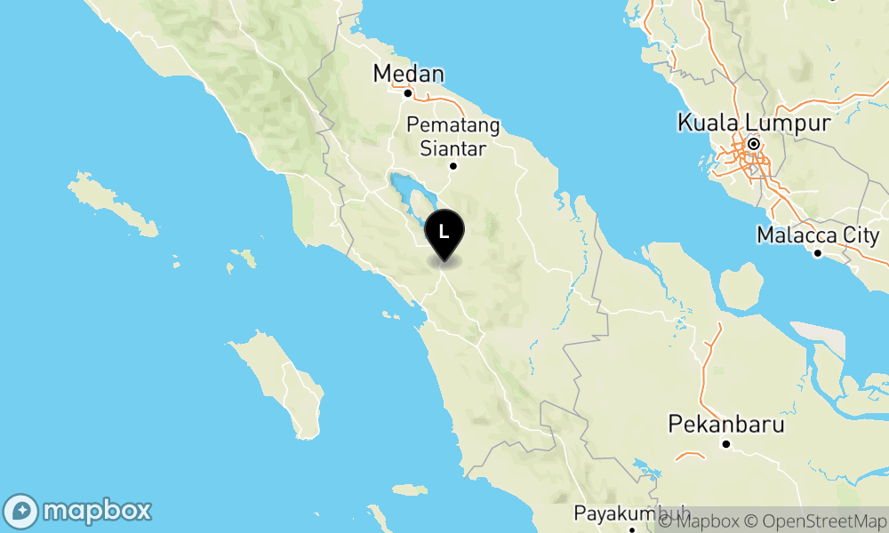 Peta Gempa Pusat gempa berada di darat 7 km TimurLaut Tapanuli Utara