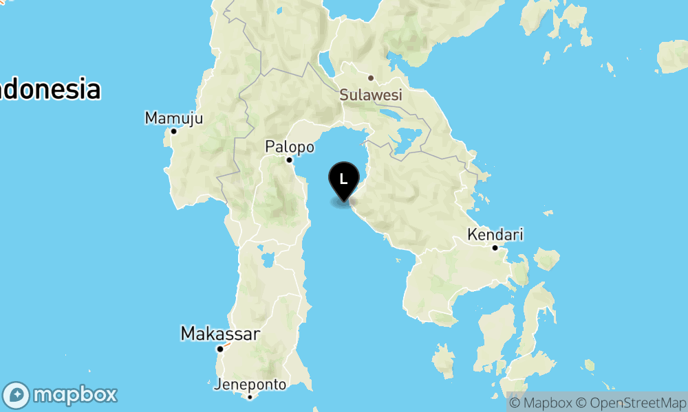 Peta Gempa Pusat gempa berada di laut 7.9 km BaratDaya Lasusua, Kab. Kolaka Utara