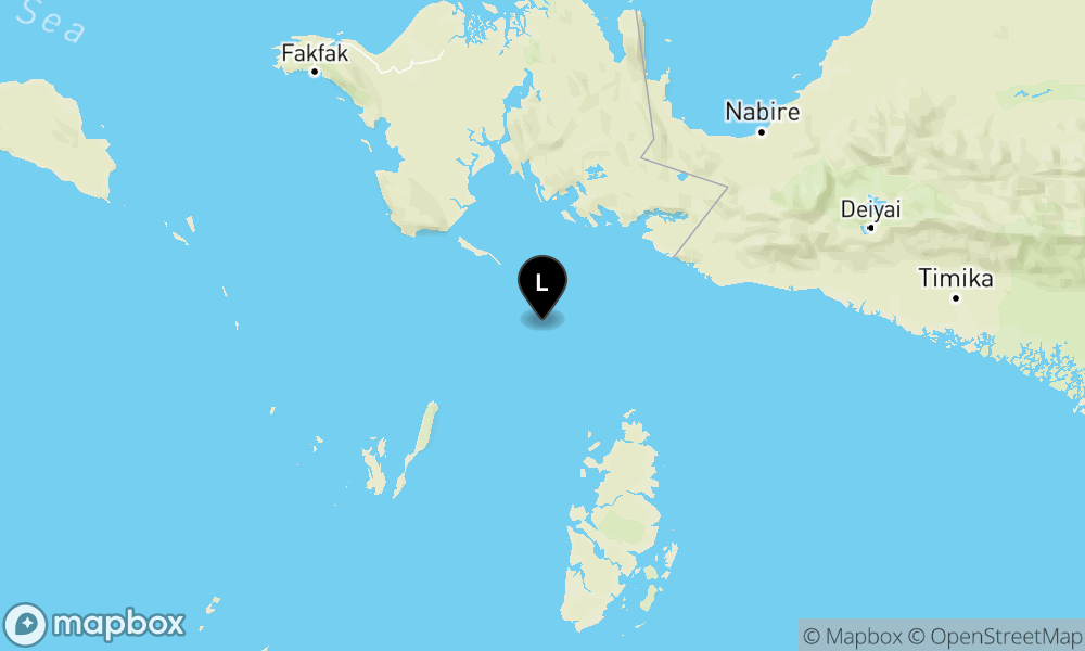 Peta Gempa 118 km BaratLaut KEP.ARU-MALUKU