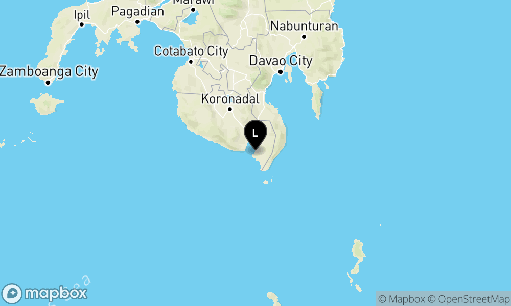 Peta Gempa 238 km BaratLaut PULAUKARATUNG-SULUT