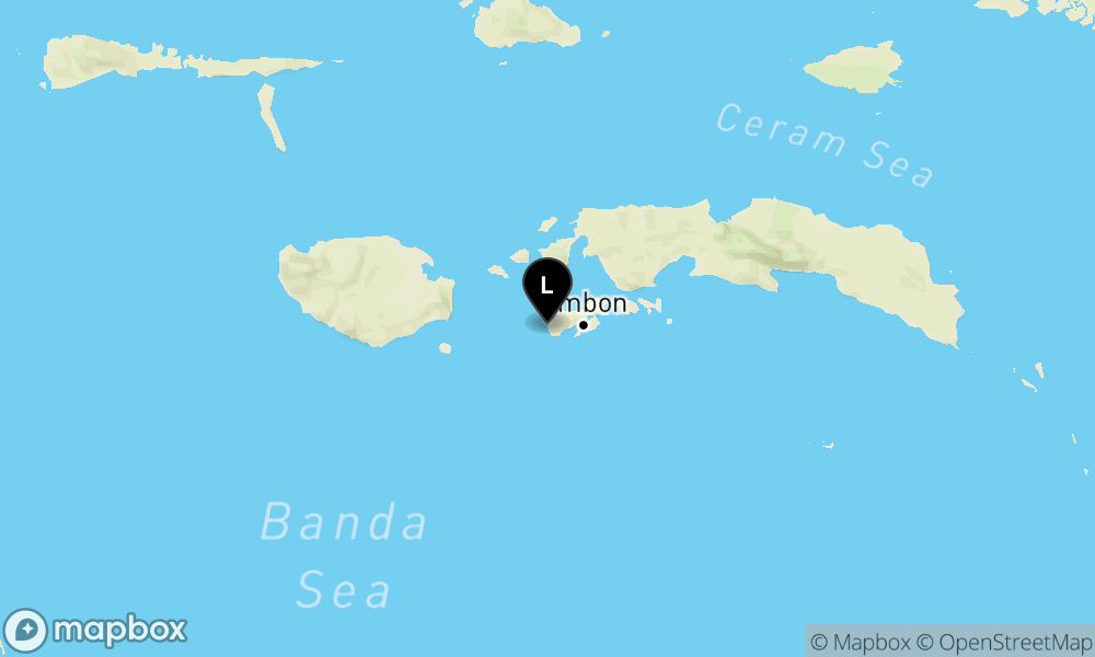 Peta Gempa Pusat gempa berada di darat 29 km barat Ambon