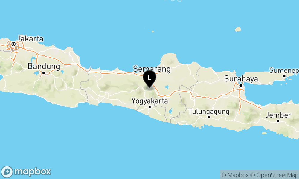 Peta Gempa Pusat gempa berada di darat 15 km BaratDaya Kota Salatiga