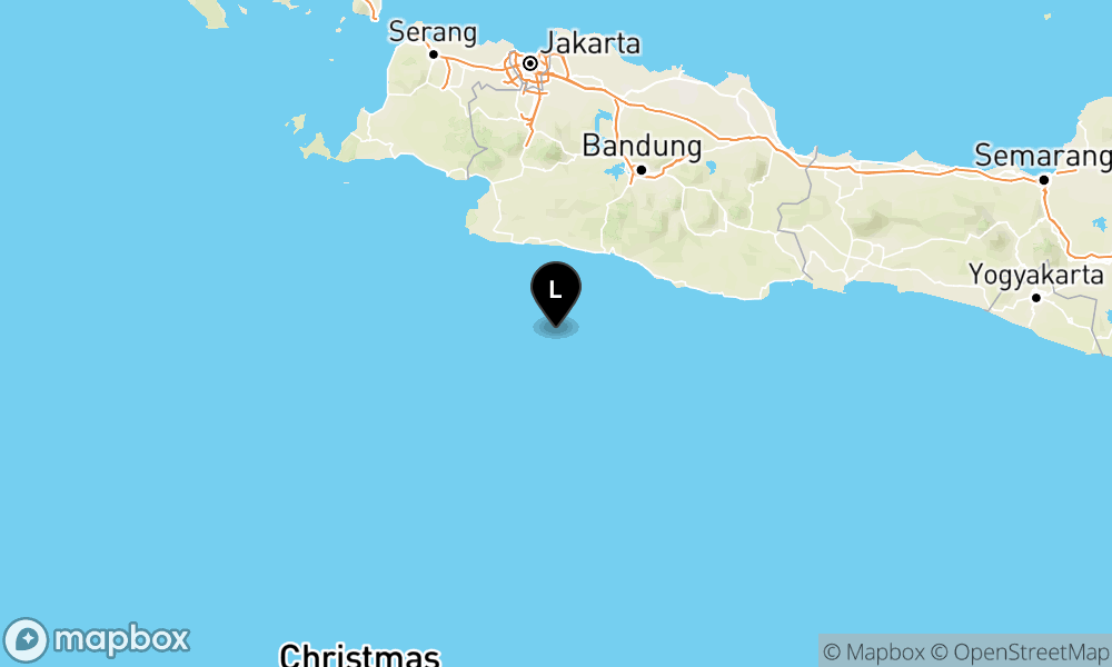Peta Gempa 126 km Tenggara KOTA-SUKABUMI-JABAR