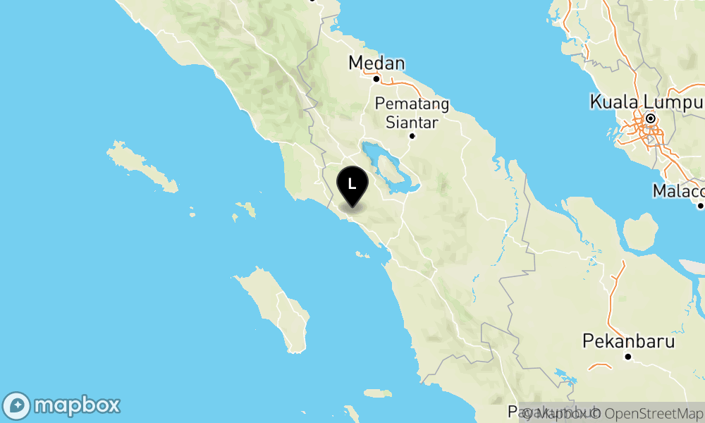Peta episentrum gempa M5.1 — 40 km BaratDaya HUMBANGHASUNDUTAN-SUMUT