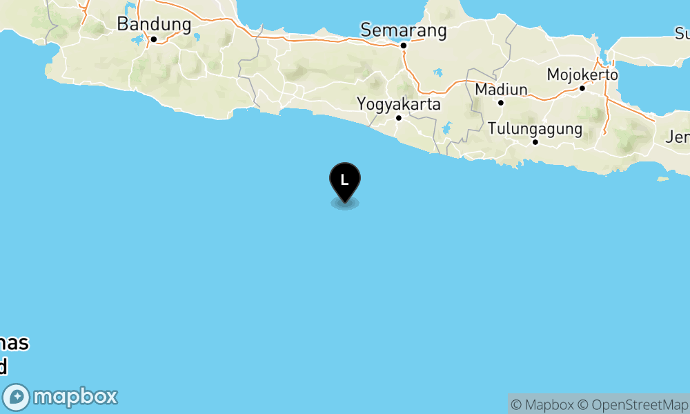 Peta Gempa Pusat gempa berada dilaut 117 km BaratDaya Kulon Progo