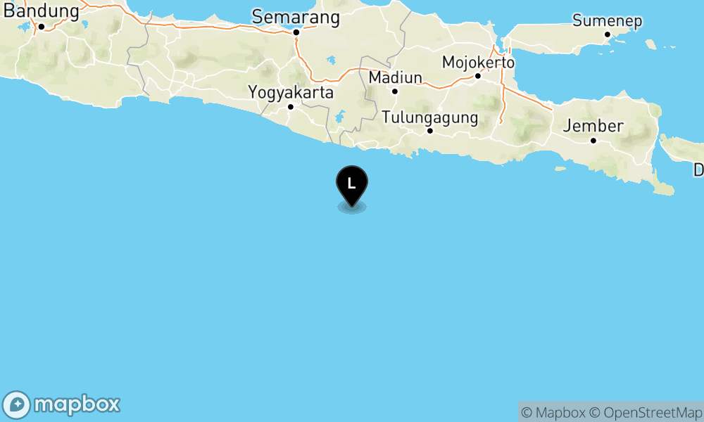 Peta Gempa 84 km BaratDaya PACITAN-JATIM
