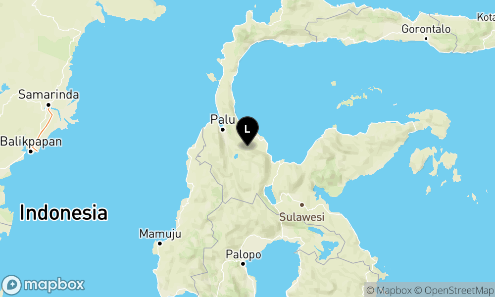 Peta Gempa 47 km TimurLaut SIGI-SULTENG