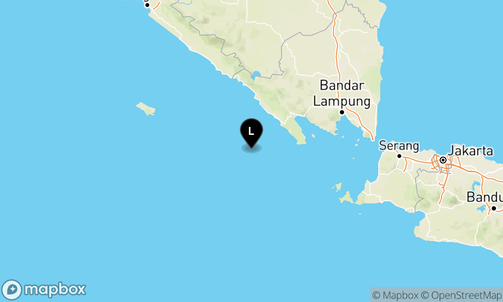 Peta Gempa 94 km BaratDaya PESISIRBARAT-LAMPUNG