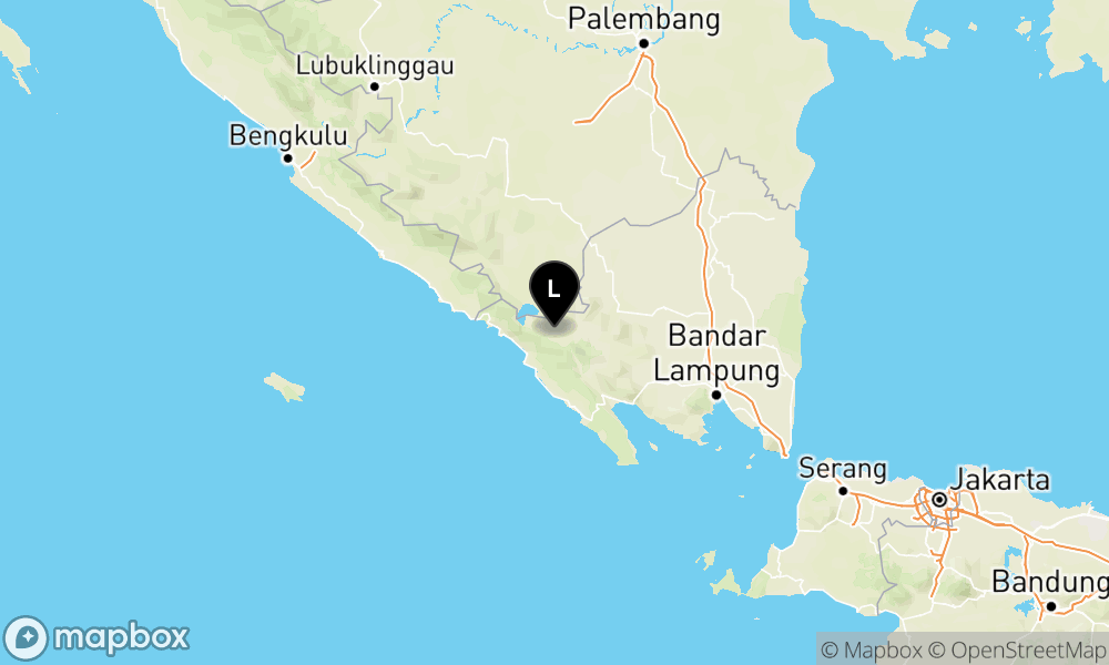 Peta Gempa Pusat gempa berada di darat 7 km TimurLaut Lampung Barat