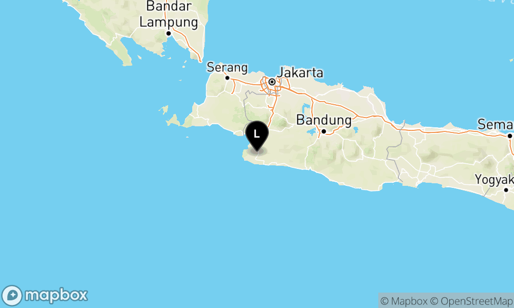 Peta Gempa 30 km Tenggara KAB-SUKABUMI-JABAR