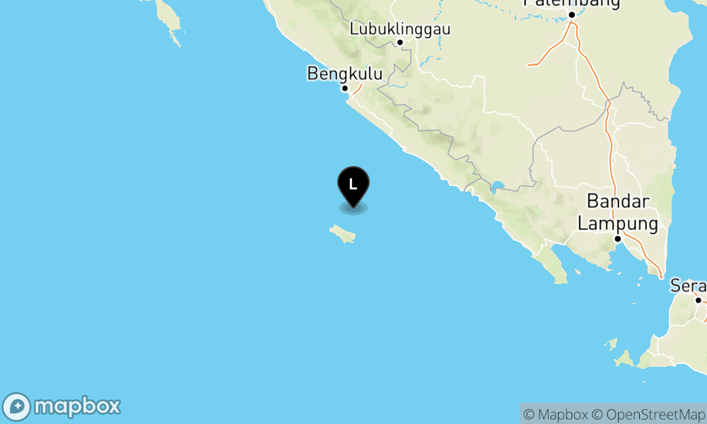 Peta Gempa 24 km TimurLaut ENGGANO-BENGKULU