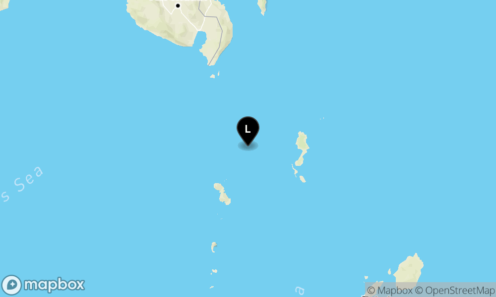 Peta Gempa 87 km BaratLaut MELONGUANE-SULUT