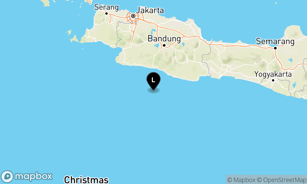 Peta Gempa 114 km BaratDaya KAB-GARUT-JABAR