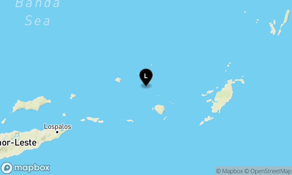Peta Gempa 196 km TimurLaut MALUKUBRTDAYA
