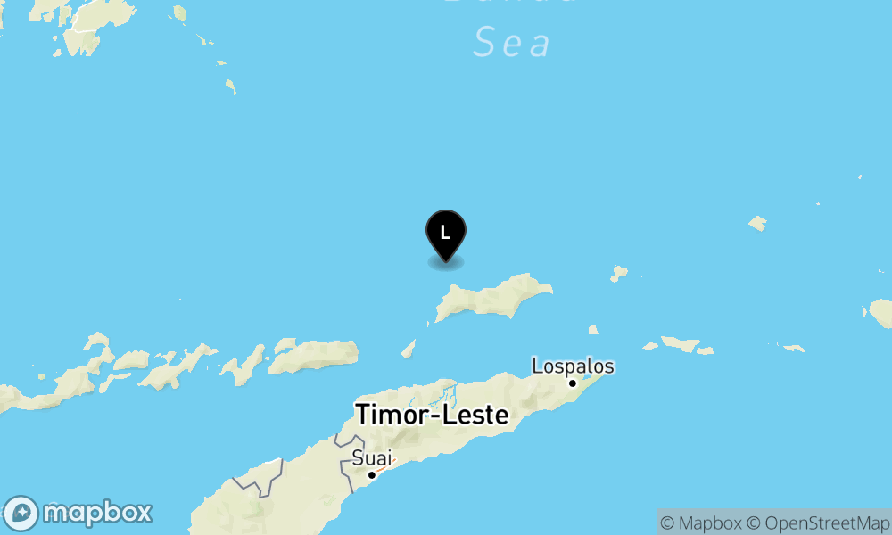 Peta Gempa 172 km TimurLaut ALOR-NTT