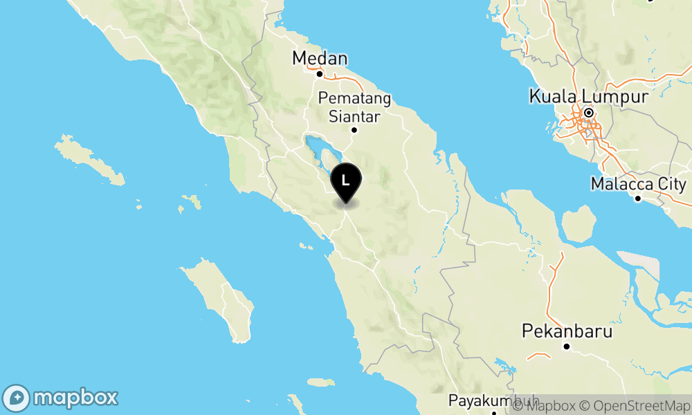 Peta Gempa Pusat gempa berada di darat 8 km TimurLaut Tapanuli Utara