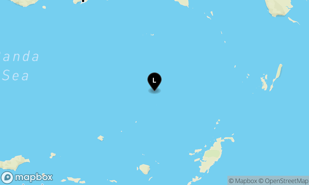 Peta Gempa 264 km BaratLaut TANIMBAR