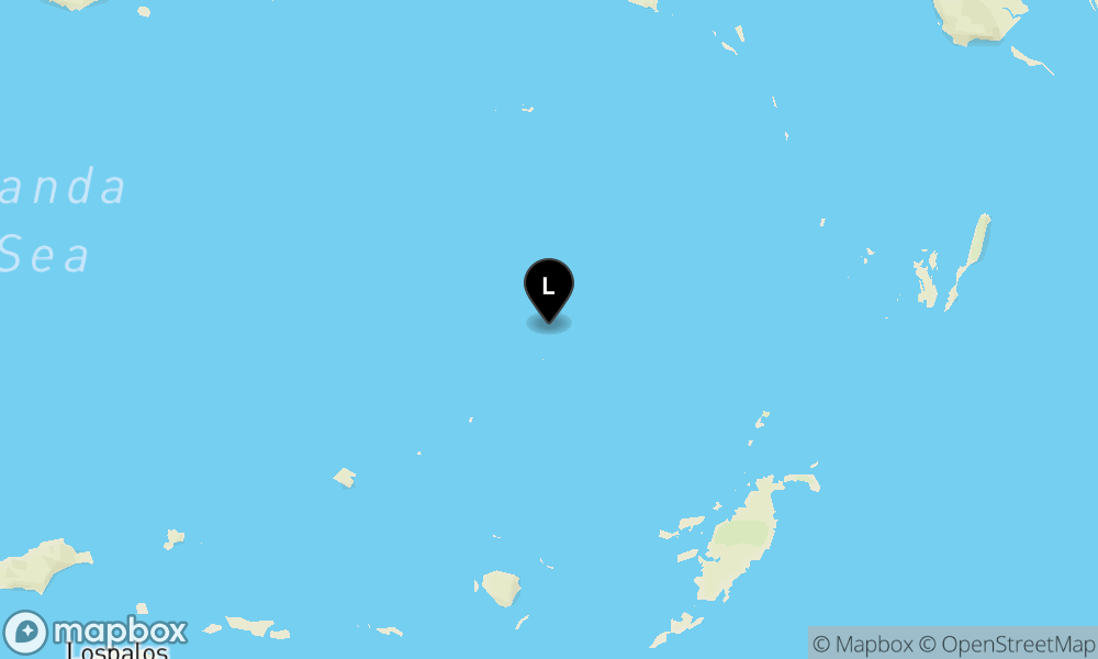 Peta Gempa 249 km BaratLaut TANIMBAR