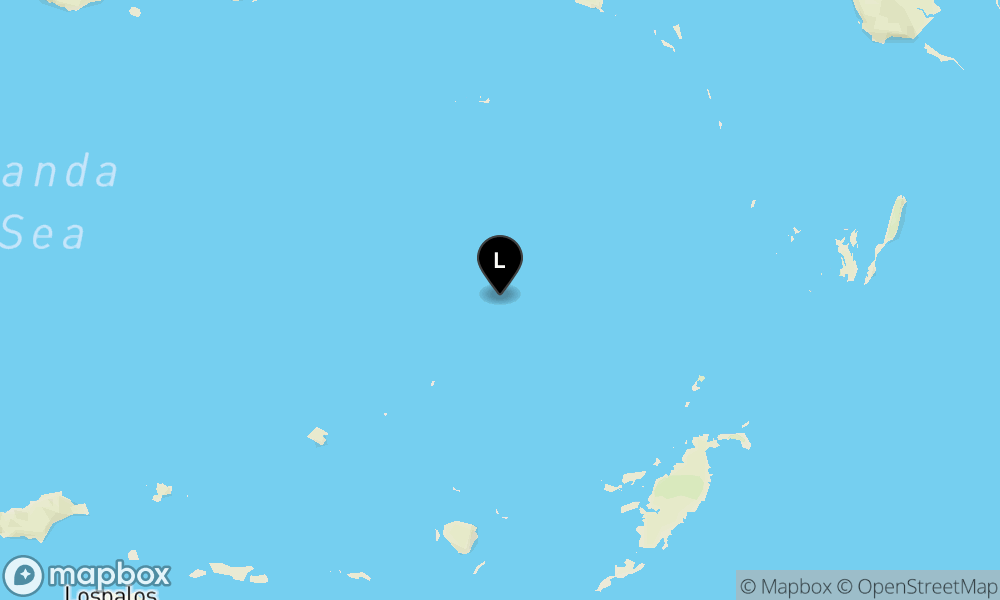 Peta Gempa 252 km BaratLaut TANIMBAR