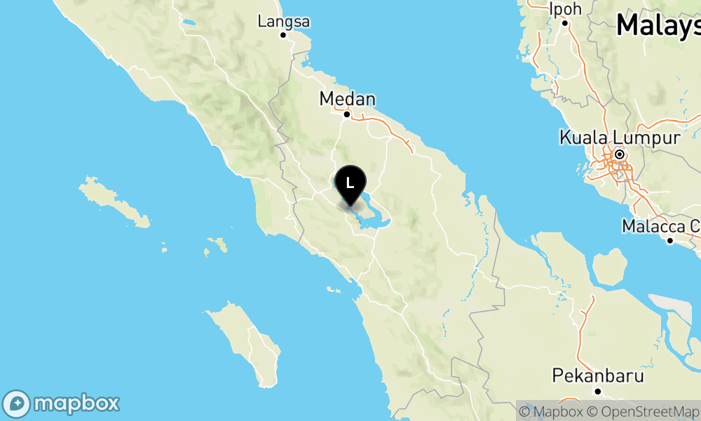 Peta Gempa Pusat gempa berada di darat 10 Km Tenggara Samosir