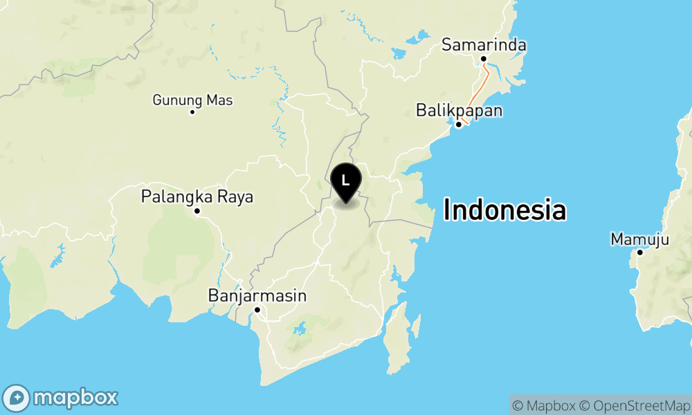 Peta Gempa Pusat gempa berada di darat 20 Km Baratlaut Balangan