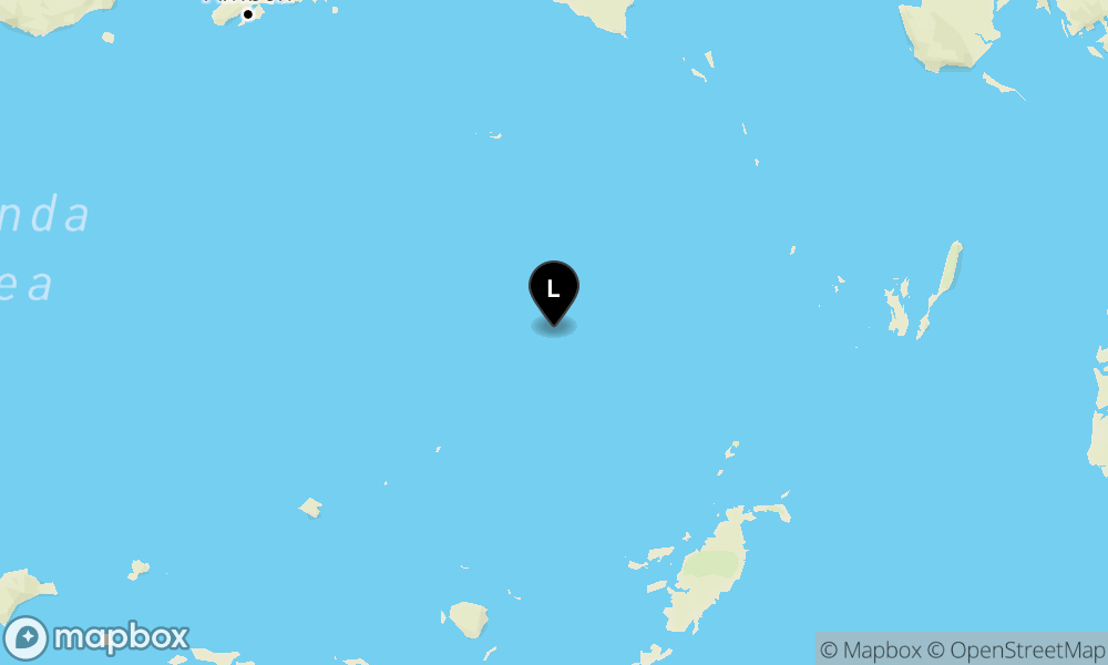 Peta Gempa 252 km BaratLaut TANIMBAR
