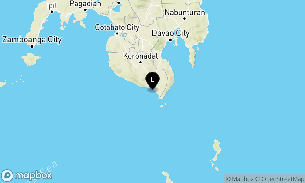 Peta Gempa 241 km BaratLaut PULAUKARATUNG-SULUT