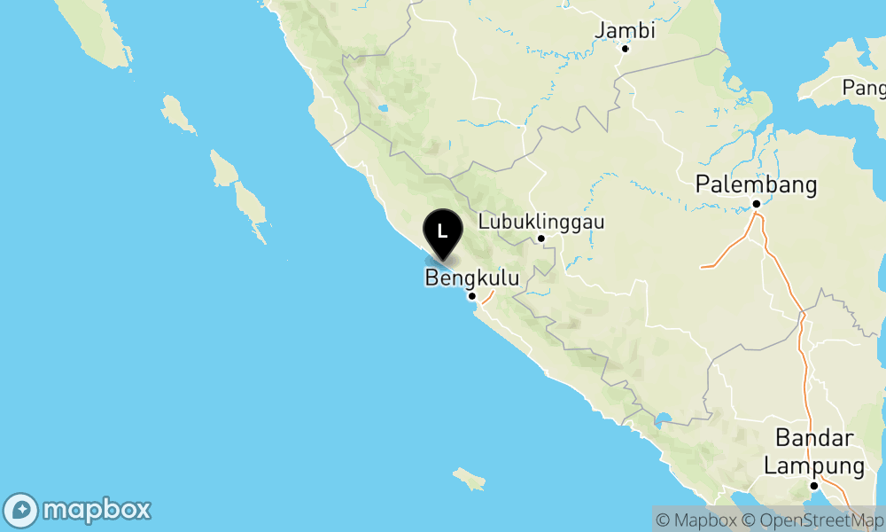 Peta Gempa 23 km BaratDaya BENGKULUUTARA