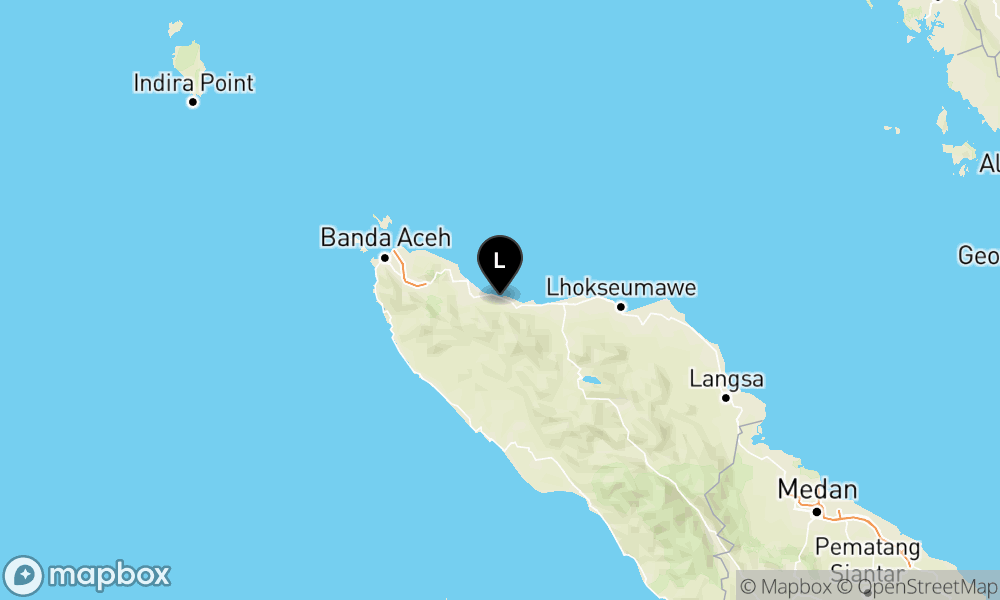 Peta Gempa Pusat gempa berada di Darat 27 Km BaratLaut Kab. Pidie Jaya