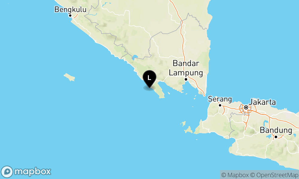 Peta Gempa 47 km BaratDaya TANGGAMUS-LAMPUNG