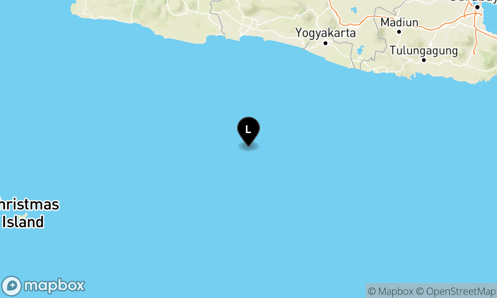 Peta Gempa 191 km Tenggara CILACAP-JATENG