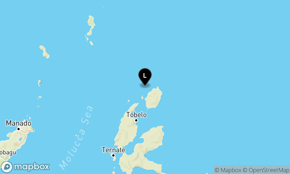 Peta Gempa 62 km TimurLaut PULAUDOI-MALUT