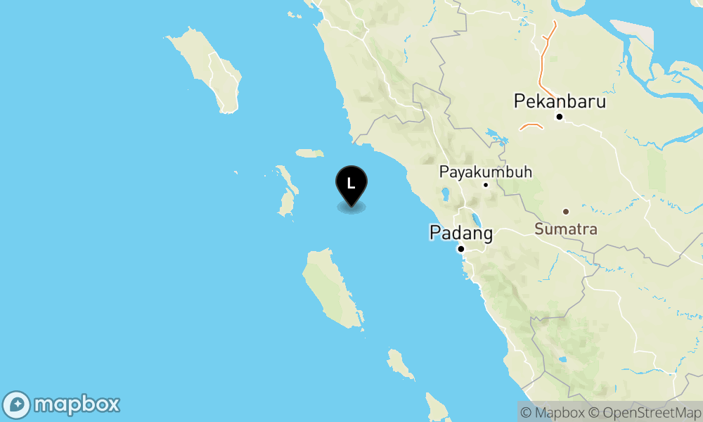 Peta Gempa Pusat gempa berada di laut 82 km BaratDaya Air Bangis, Pasaman Barat
