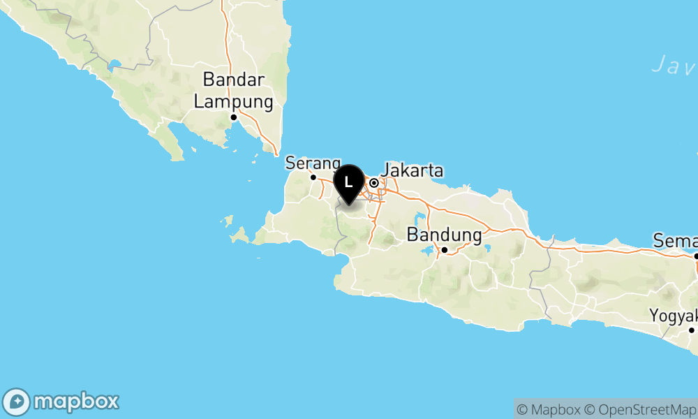 Peta Gempa Pusat gempa berada di darat 27 km Utara Kab. Sukabumi