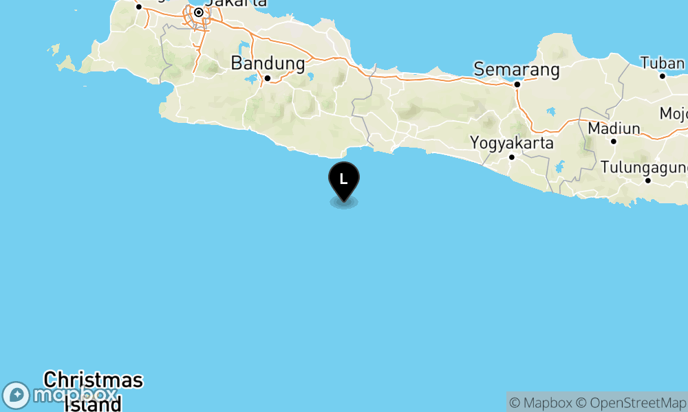 Peta Gempa Pusat gempa berada dilaut 72 km BaratDaya Kab. Pangandaran