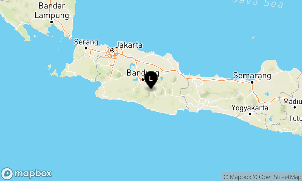 Peta Gempa Pusat gempa berada di Darat 8 km Barat Laut Kab. Garut