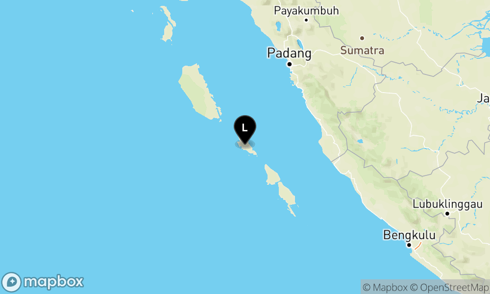Peta Gempa 24 km Tenggara TUAPEJAT-SUMBAR