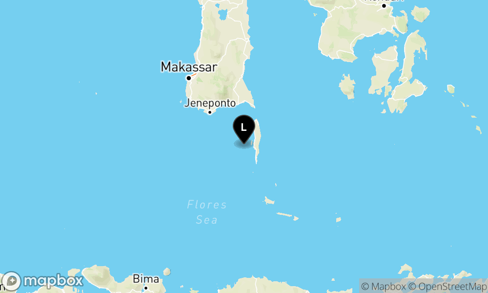 Peta Gempa Pusat gempa berada dilaut 25 Km Barat Laut Selayar