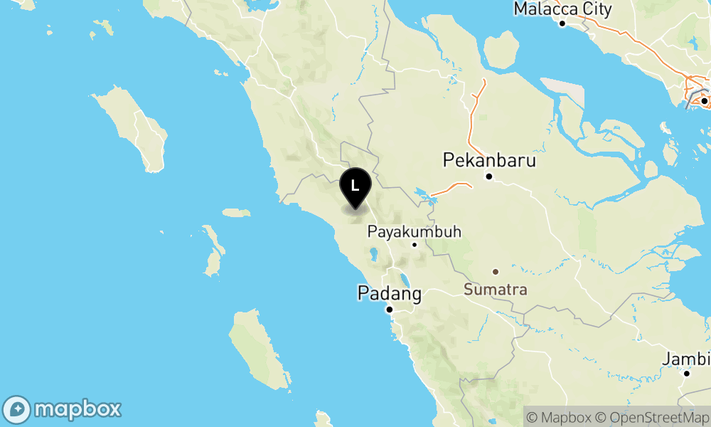 Peta Gempa Pusat gempa berada di darat 11 km Tenggara Talu-Pasaman Barat