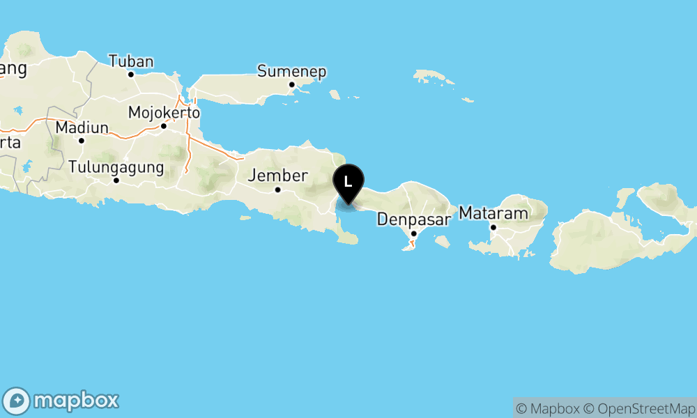 Peta Gempa Pusat gempa berada dilaut 12 km BaratDaya Jembrana