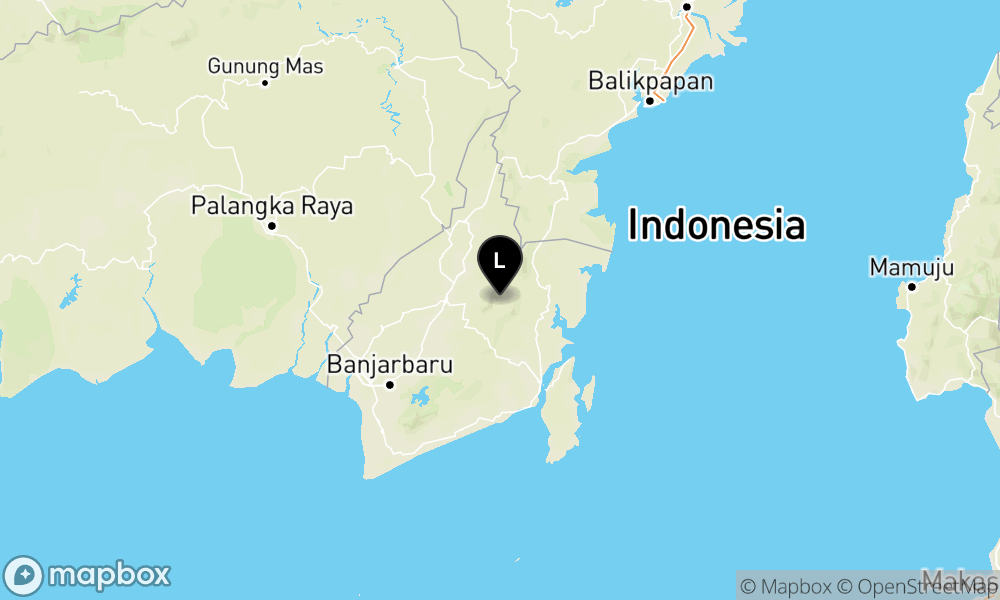 Peta Gempa Pusat gempa berada di darat 26 km Tenggara Hulu Sungai Tengah