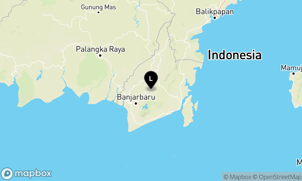Peta Gempa Pusat gempa berada didarat 28 Km Tenggara Tapin